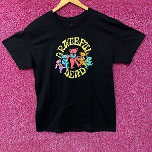 Grateful Dead Dancing Bears Rock Band T-Shirt Large